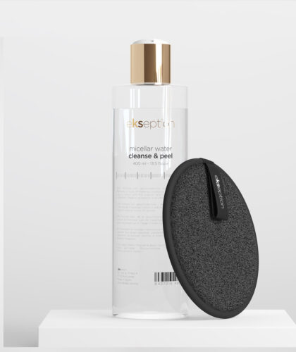 Micellar water cleanse & peel